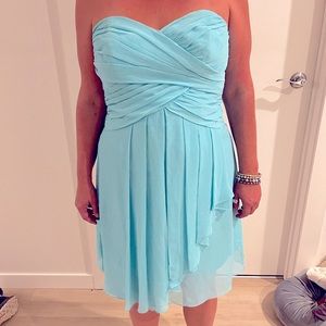 Lovely strapless prom wedding date night